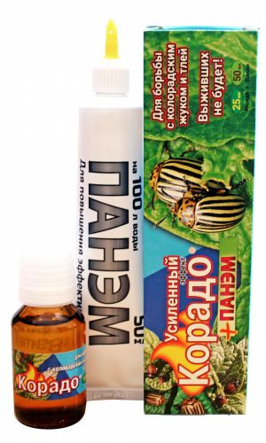 КОРАДО УСИЛЕННЫЙ ЭФФЕКТ 25 мл с препаратом панэм &mdash; Для борьбы с колорадским жуком и тлёй. Выживших не будет!