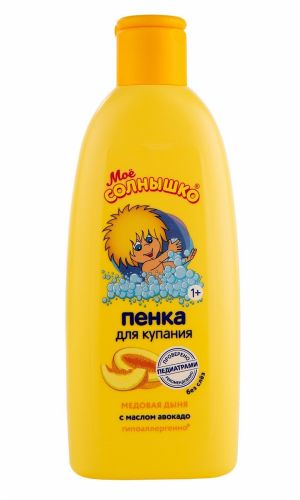 Мое Солнышко Детская пенка для купания медовая дыня с маслом авокадо