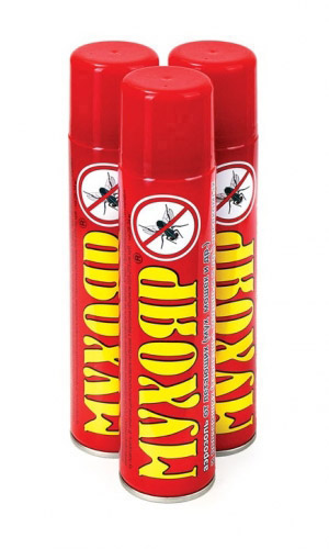 МУХОЯР – аэрозоль от мух и мошек 180 мл