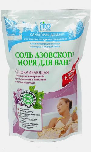 Ванна СОЛЬ АЗОВСКОГО МОРЯ С УСПОКАИВАЮЩИМ СБОРОМ ТРАВ